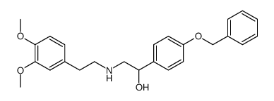 d-4-benzyloxy-α-(3,4-dimethoxyphenethylaminomethyl)benzylalcohol Structure