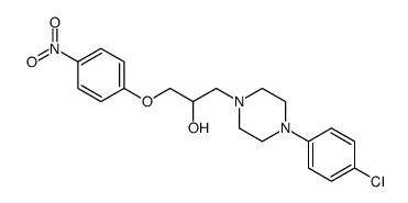 1-[4-(4-chlorophenyl)piperazin-1-yl]-3-(4-nitrophenoxy)propan-2-ol结构式