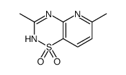 2H-Pyrido[2,3-e]-1,2,4-thiadiazine, 3,6-dimethyl-, 1,1-dioxide (9CI)结构式