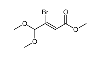 Methyl (Z)-3-bromo-4,4-dimethoxy-2-butenoate Structure