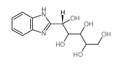 (1S)-1-(1H-benzoimidazol-2-yl)pentane-1,2,3,4,5-pentol结构式