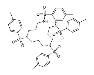 N,N'-bis<3-(tosylamino)propyl>-N,N'-ditosyl-1,3-propanediamine Structure