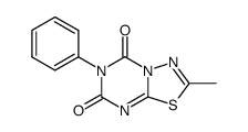 2-methyl-6-phenyl-[1,3,4]thiadiazolo[3,2-a][1,3,5]triazine-5,7-dione结构式