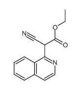 ethyl α-cyano-1-isoquinolineacetate Structure