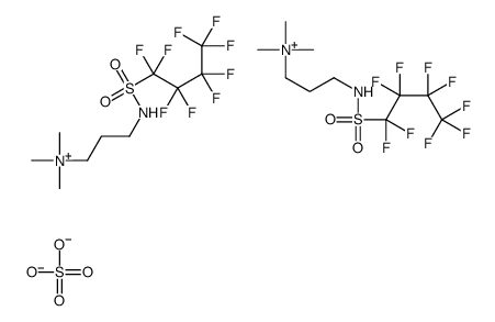 bis[trimethyl-3-[[(nonafluorobutyl)sulphonyl]amino]propylammonium] sulphate结构式