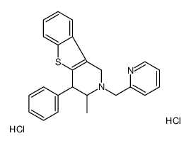 3-methyl-4-phenyl-2-(pyridin-2-ylmethyl)-3,4-dihydro-1H-[1]benzothiolo[3,2-c]pyridine,dihydrochloride结构式