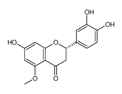 3',4',7-trihydroxy-5-methoxyflavanone结构式