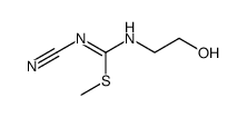 N-Cyano-S-methyl-N'-(2-hydroxyethyl)isothioharnstoff Structure