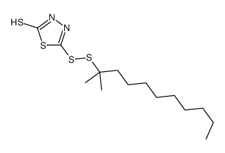 1,3,4-Thiadiazole-2(3H)-thione, 5-(tert-dodecyldithio)- Structure