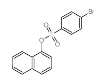 1-(4-bromophenyl)sulfonyloxynaphthalene structure