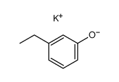 potassium 3-ethylphenolate Structure