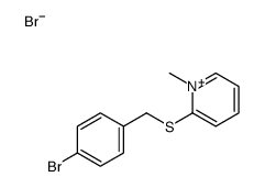 2-[(4-bromophenyl)methylsulfanyl]-1-methylpyridin-1-ium,bromide Structure