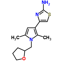 4-[2,5-DIMETHYL-1-(TETRAHYDROFURAN-2-YLMETHYL)-1H-PYRROL-3-YL]-1,3-THIAZOL-2-AMINE图片