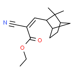 ethyl 2-cyano-3-(3,3-dimethylbicyclo[2.2.1]hept-2-yl)acrylate结构式