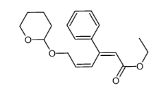 ethyl (Z,Z)-3-phenyl-6-[(tetrahydropyranyl)oxy]hexa-2,4-dienoate Structure