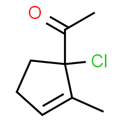 Ethanone,1-(1-chloro-2-methyl-2-cyclopenten-1-yl)-结构式