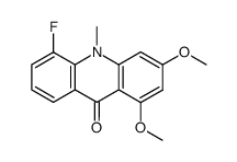 5-fluoro-1,3-dimethoxy-10-methyl-acridan-9-one Structure