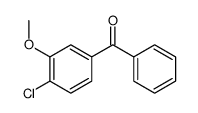 (4-chloro-3-methoxyphenyl)-phenylmethanone结构式