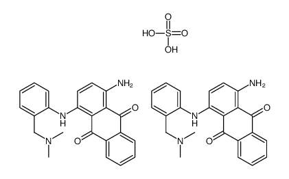 1-amino-4-[[(dimethylamino)methyl]anilino]anthraquinone, compound with sulphuric acid (2:1)结构式