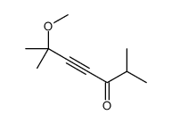 6-methoxy-2,6-dimethylhept-4-yn-3-one Structure