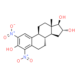 (8S,9S,13S,14S,16R,17R)-13-methyl-2,4-dinitro-6,7,8,9,11,12,14,15,16,1 7-decahydrocyclopenta[a]phenanthrene-3,16,17-triol picture