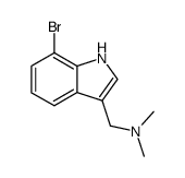 (7-Bromo-1H-indol-3-ylmethyl)dimethylamine结构式