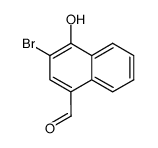 3-bromo-4-hydroxy-[1]naphthaldehyde结构式