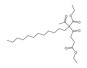 2-acetyl-2-dodecyl-3-oxo-adipic acid diethyl ester Structure