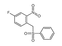 1-(benzenesulfonylmethyl)-4-fluoro-2-nitrobenzene Structure