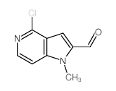 5-chloro-9-methyl-4,9-diazabicyclo[4.3.0]nona-2,4,7,10-tetraene-8-carbaldehyde structure