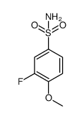 3-fluoro-4-methoxybenzenesulfonamide Structure