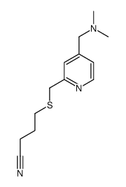 4-[[4-[(dimethylamino)methyl]pyridin-2-yl]methylsulfanyl]butanenitrile Structure