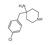 4-Piperidinamine, 4-[(4-chlorophenyl)Methyl]- structure