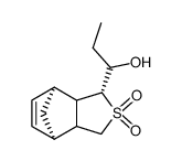 1-((1S,3R,7R)-4,4-Dioxo-4λ6-thia-tricyclo[5.2.1.02,6]dec-8-en-3-yl)-propan-1-ol结构式