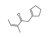 1-(cyclopenten-1-yl)-3-methylpent-3-en-2-one结构式