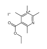 ethyl 1,2,4,6-tetramethylpyrimidin-1-ium-5-carboxylate,iodide结构式