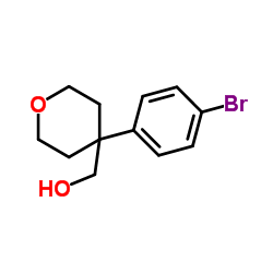 [4-(4-Bromophenyl)tetrahydro-2H-pyran-4-yl]methanol Structure