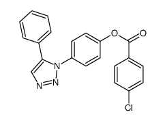 [4-(5-phenyltriazol-1-yl)phenyl] 4-chlorobenzoate结构式