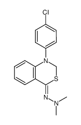 1-(4-chlorophenyl)-4-(2,2-dimethylhydrazono)-1,4-dihydro-2H-benzo[d][1,3]thiazine Structure