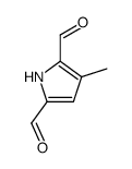 3-Methyl-1H-pyrrole-2,5-dicarbaldehyde structure