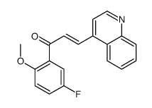 1-(5-fluoro-2-methoxyphenyl)-3-quinolin-4-ylprop-2-en-1-one Structure