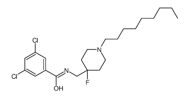 3,5-dichloro-N-[(4-fluoro-1-nonylpiperidin-4-yl)methyl]benzamide结构式