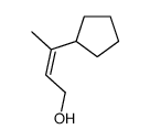 3-cyclopentylbut-2-en-1-ol结构式