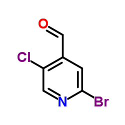 2-溴-5-氯吡啶-4-甲醛结构式