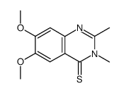 6,7-dimethoxy-2,3-dimethylquinazoline-4(3H)-thione结构式