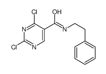 2,4-dichloro-N-(2-phenylethyl)pyrimidine-5-carboxamide Structure