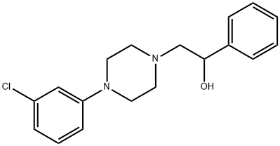 2-[4-(3-chlorophenyl)piperazin-1-yl]-1-phenylethan-1-ol Structure