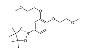 1,3,2-Dioxaborolane, 2-[3,4-bis(2-methoxyethoxy)phenyl]-4,4,5,5-tetramethyl结构式