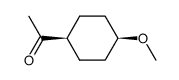 cis-4-Methoxy-1-acetyl-cyclohexan Structure