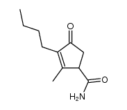 2-Cyclopentene-1-carboxamide,3-butyl-2-methyl-4-oxo-结构式